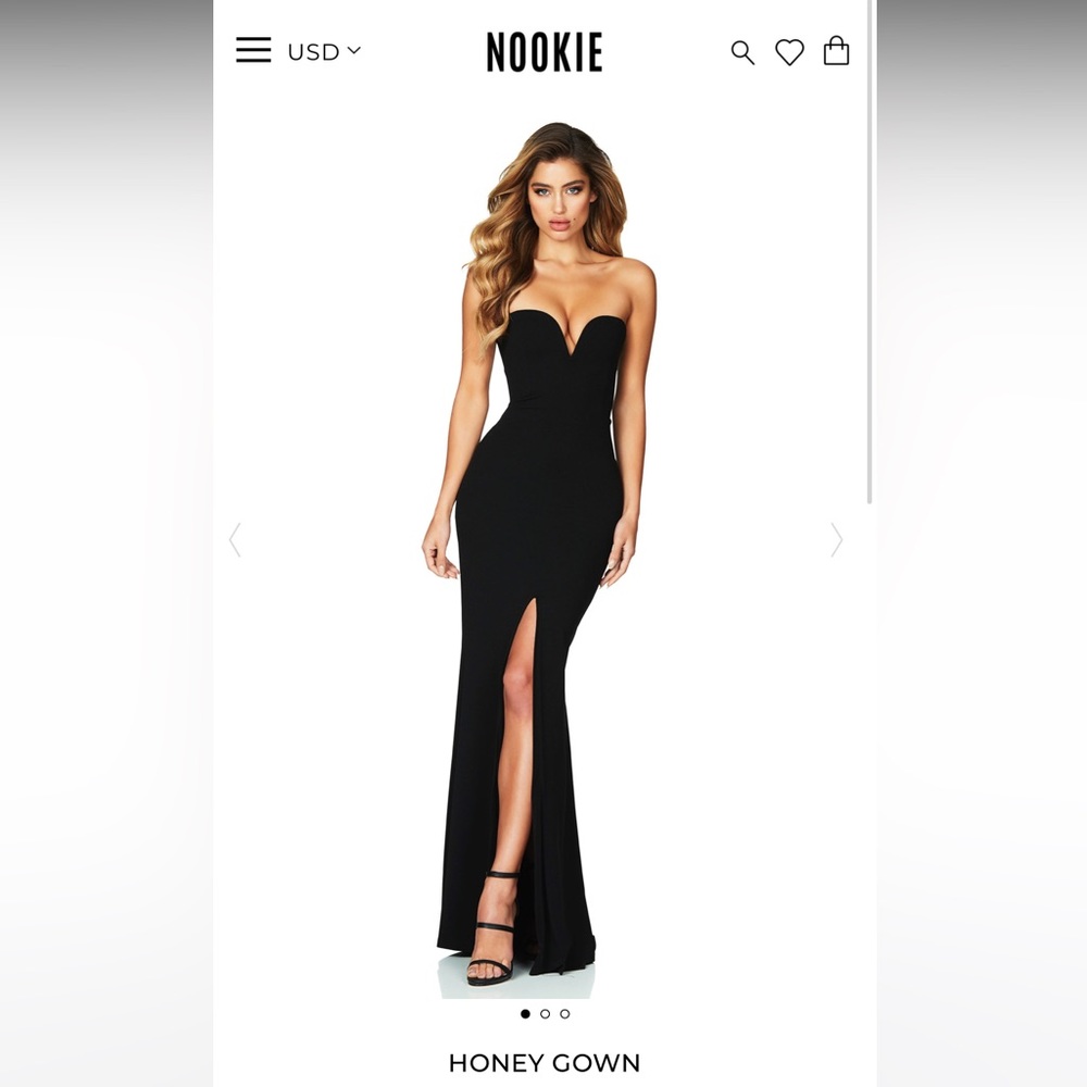 Nookie Honey Gown on Black